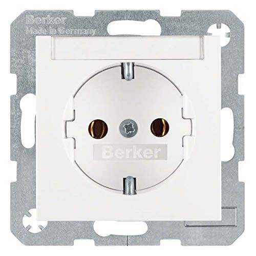 Berker 47501909 Steckdose SCHUKO mit Beschriftungsfeld S.1/B.3/B.7 polarweiß, matt Mesch Shop Berker 47501909 Steckdose SCHUKO mit Beschriftungsfeld S.1/B.3/B.7 polarweiß, matt Mesch Shop